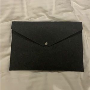 Felt envelope clutch